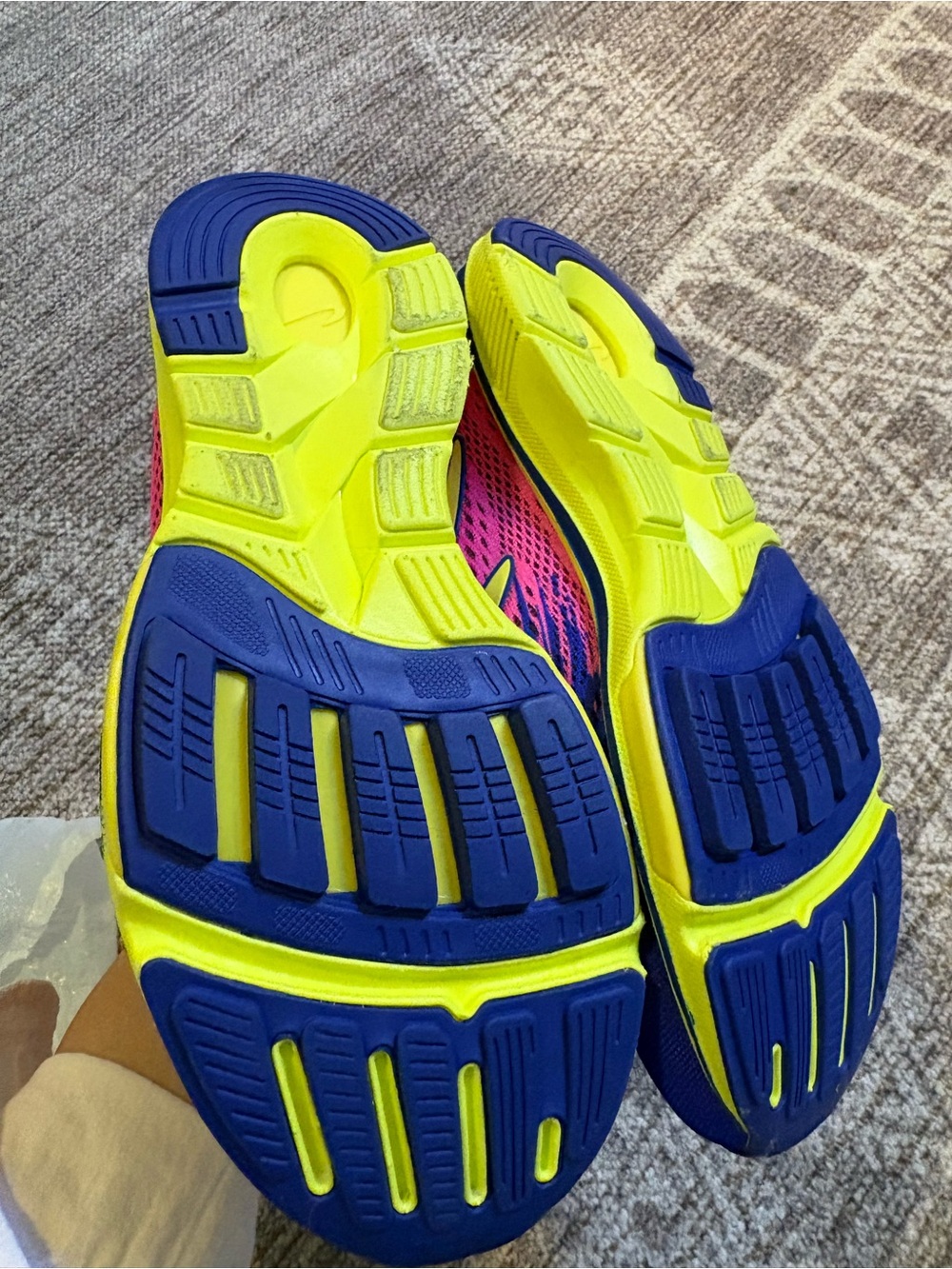 Newton Women’s Gravity Royal Blue with Pink Accent Running Shoes - Picture 2 of 4